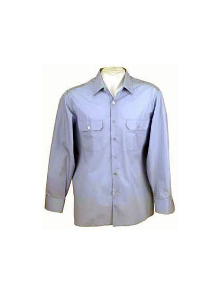 FEDERAL ARMED FORCES official shirt light blue long arm 48 long-poor