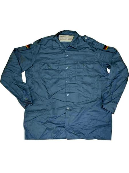 Original Bundeswehr Marine Bordhemd blau