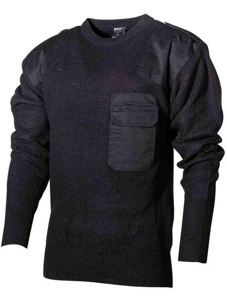 Lesercito della Repubblica Federale il maglione con il borsello di petto Nero 52