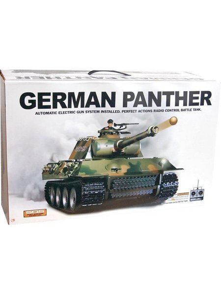RC Tank German of panther 1:16 Heng Long-Rauch&Sound+Metallgetriebe and 2.4Ghz