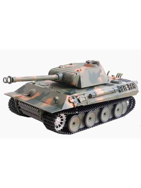 RC Tank saksalaisia panther 16 1 Heng pitkä - ja Rauch&Sound+Metallgetriebe 2,4Ghz