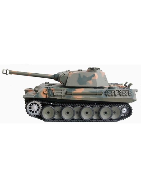 RC Tank van Duitse panther Heng 1:16 lang - en Rauch&Sound+Metallgetriebe 2.4Ghz