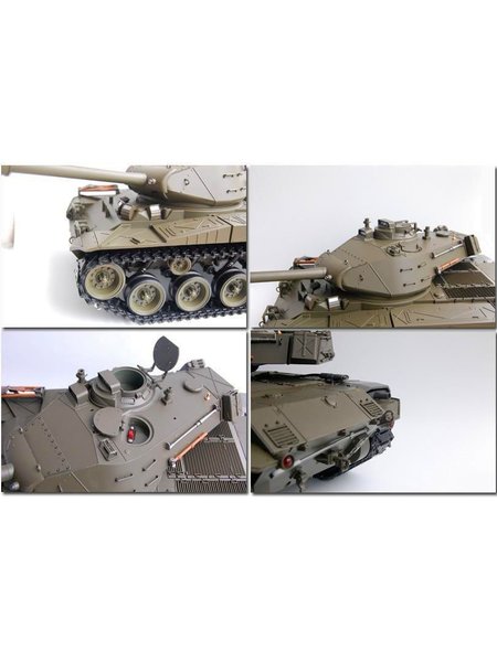 RC M41 Tank A3 BULLDOG FULLER Heng - en lange Rauch&Sound+Metallgetriebe 2.4Ghz