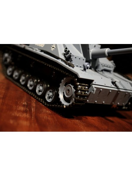 RC Tank jääräpäisten mg ampujan III - Stug 3 Heng pitkä harmaa, 16 1 Rauch&Sound - 2.4Ghz