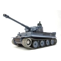 RC Panzer German Tiger I Heng Long 1:16 Grau, Rauch&Sound...