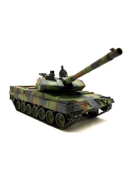 RC Panzer German Leopard 2A6 Heng Long 1:16 mit Rauch&Sound und Metallgetriebe -2,4Ghz