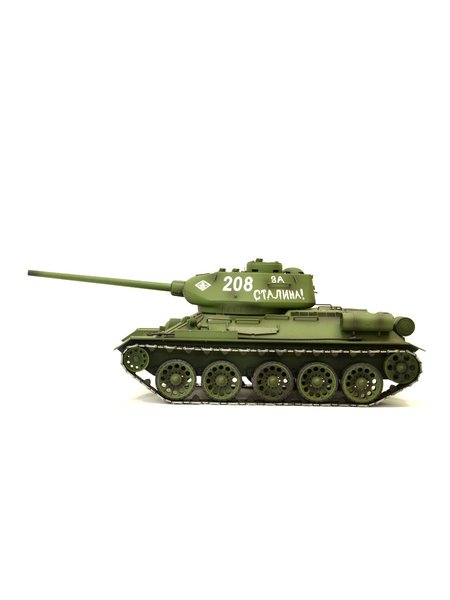 RC Tank Russian T-34 / 85 1:16 Heng Long-Rauch&Sound + metal gear and 2.4Ghz