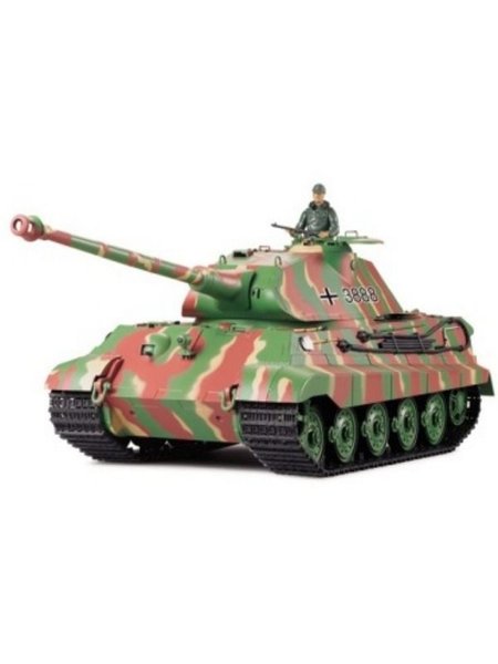RC Tank of German Bengal tigers 1:16 Heng Long with smoke and sound, metal gear and 2.4Ghz remote control-Upgraded version