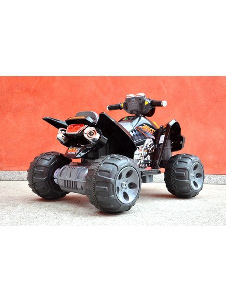 Child vehicle - Elektro Kinderquad black, 2x12V engines - 12V7Ah accumulator
