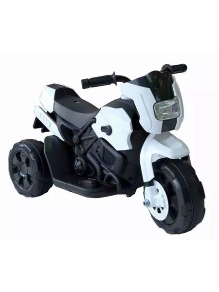 Vehículo de niños la motocicleta de niños eléctrica - el blanco de triciclo