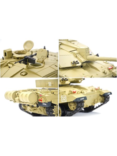 RC Tank of British Challenger 2 Heng Long 1:16 with Rauch&Sound and metal gear-2,4Ghz