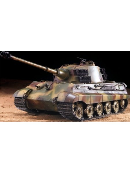 RC Tank Saksan bengalintiikeriä - Henschelturm 16 1 Heng kauan kanssa savua ja hyvä., metal gear + 2.4Ghz-Upgraded versio