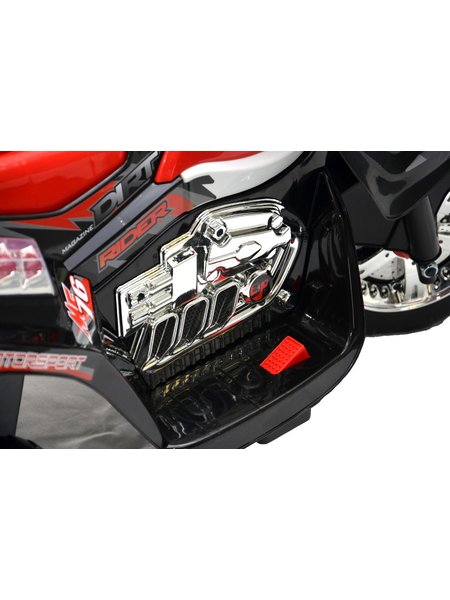 Elektro child motorcycle - insurance policy design-015 - 6 V of accumulator - Black-red
