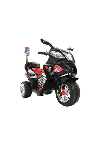Elektro Kindermotorrad - Police Design -015- 6V Akku - Schwarz-Rot