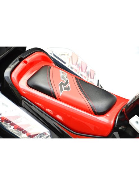 Motocyclette denfant électrique - la police le design-015 - 6 V daccumulateur - noir-rouge