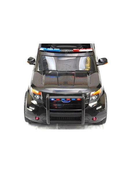Kinderfahrzeug - Elektro Auto US Police SUV - 12V7AH Akku,2 Motoren- 2,4Ghz Fernsteuerung, MP3+Sirene