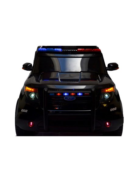 Kinderfahrzeug - Elektro Auto US Police SUV - 12V7AH Akku,2 Motoren- 2,4Ghz Fernsteuerung, MP3+Sirene