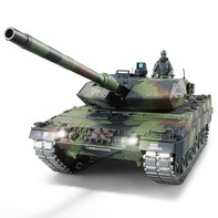 Tank RC Duitse leopard 2A6 lang Heng 1:16 R&S, met metal...