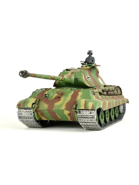RC Tank of German Bengal tigers 1:16 Heng Long with Rauch&Sound, metal gear, metal chains and 2.4Ghz SPARK per