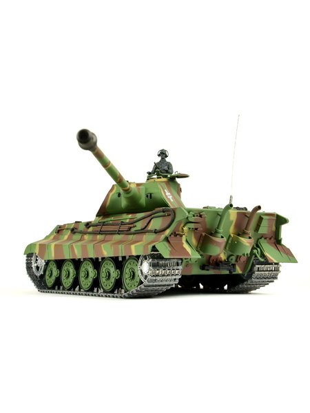 RC Tank of German Bengal tigers 1:16 Heng Long with Rauch&Sound, metal gear, metal chains and 2.4Ghz SPARK per