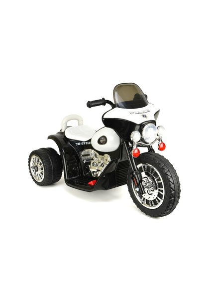 Elektro Kindermotorrad - Police Design- 6V Akku -Schwarz