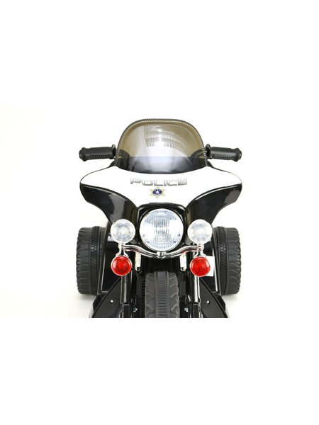 Elektro Kindermotorrad - Police Design- 6V Akku -Schwarz