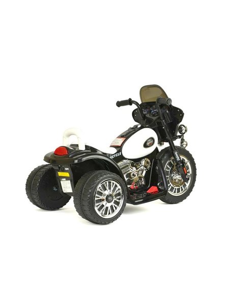 Motocicleta de niños eléctrica - la póliza del diseño - el 6Voltmeter Negro de acumulador