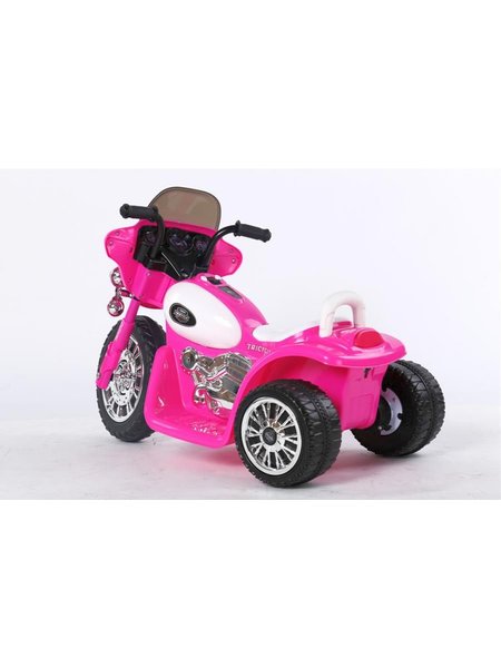 Motocicleta de niños eléctrica - la póliza del diseño - el 6Voltmeter el rosa de acumulador
