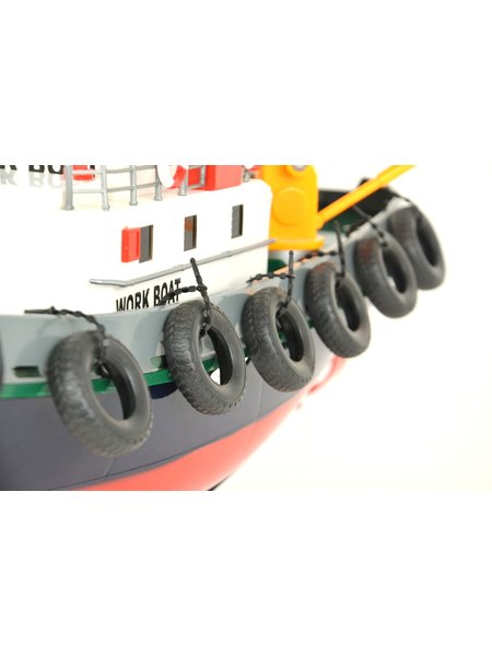 RC Boat harbour tractor, faithful to detail, with water hose function of Heng Long - 2.4Ghz