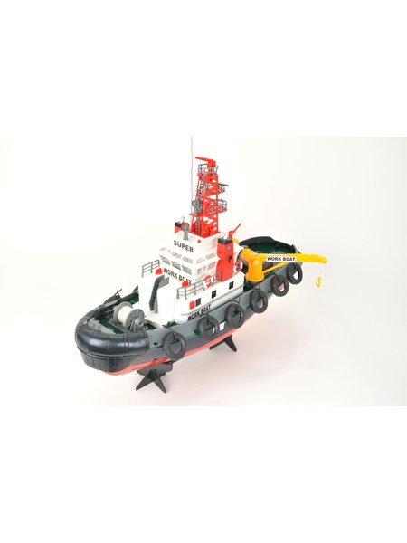 RC Boat harbour tractor, faithful to detail, with water hose function of Heng Long - 2.4Ghz