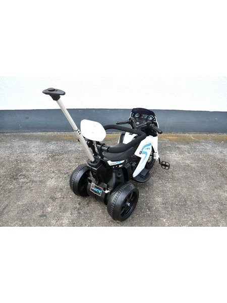 Motocicleta de niños eléctrica 108 - el triciclo con Schiebestange y pedales - el blanco