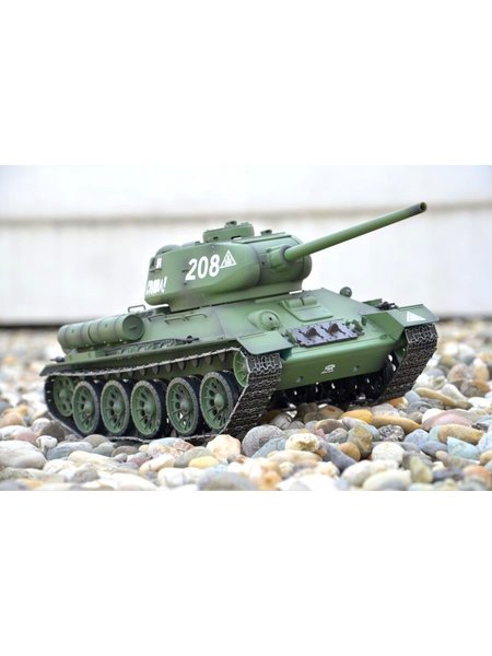 RC Tank Russische T-34 85 / Heng 1:16 lang - + - Rauch&Sound 2.4Ghz per model