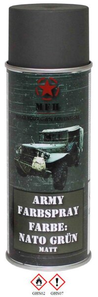 Farbspray Army NATO GRÜN matt 400 ml