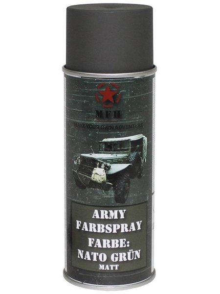 Colour spray Army 400 ml the military varnish spray colour Colour spray tin of camouflage V. Colours Natto Green weakly 1 Dos.