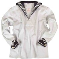 Het federale leger naval naval shirt met witte kraags...
