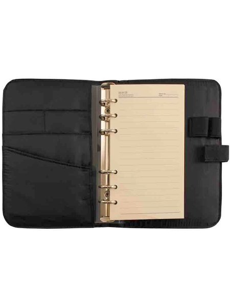 Appointment planner A6 ring book fixture black