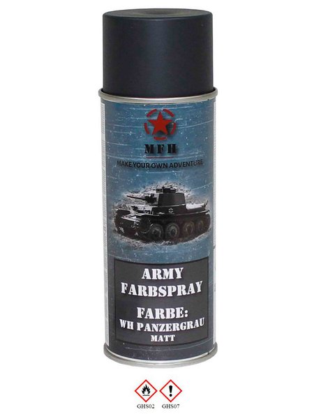 Kleur spray leger GREY zwak gepantserd WH 400 ml