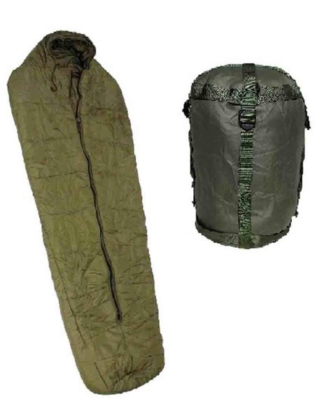 Brit. Sleeping-bag Arctic Cold Weather with the US compression bag