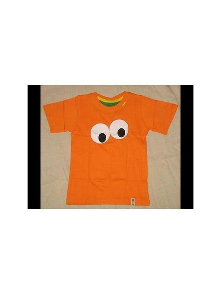 Niños la camiseta KiDiD con la bolsa el crío Gr. 86-116 para la chica y muchacho DE NUEVO 86 / 92 naranjas (dinosaurio)