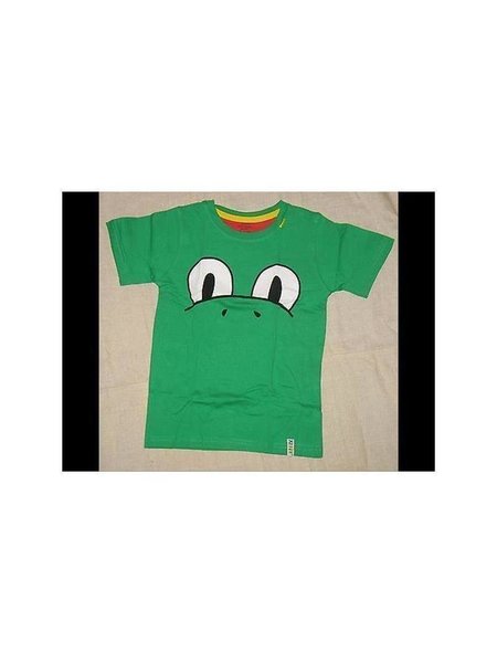 Kinder T-Shirt KiDiD mit Beutel Kleinkind Gr. 86-116 für Mädchen und Jungen  NEU 86 / 92 Grün (Frosch)