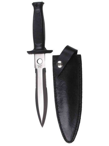 Boot knife 2-dashing leather scabbard and boot clip
