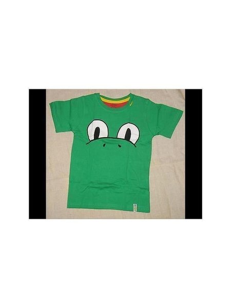 Kinder T-Shirt KiDiD mit Beutel Kleinkind Gr. 86-116 für Mädchen und Jungen  NEU 110 / 116 Grün (Frosch)