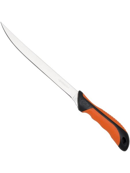 Cuchillo de animal de file negro / naranja