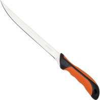 Cuchillo de animal de file negro / naranja