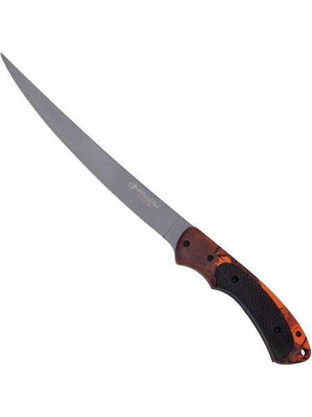 Cuchillo de animal de file el asa naranjas / camo