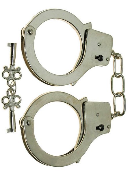 Handcuffs with 2 keys chrome