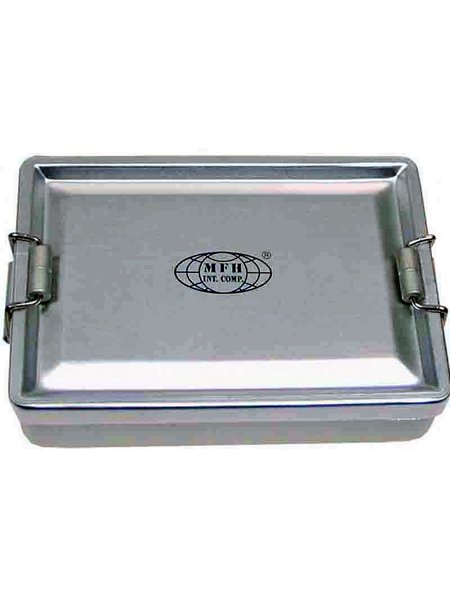 Watertight aluminium box silvery