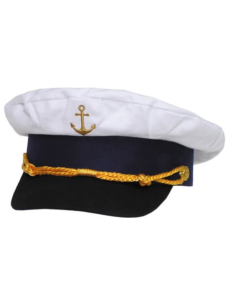 Naval cap with anchor gold embroiders