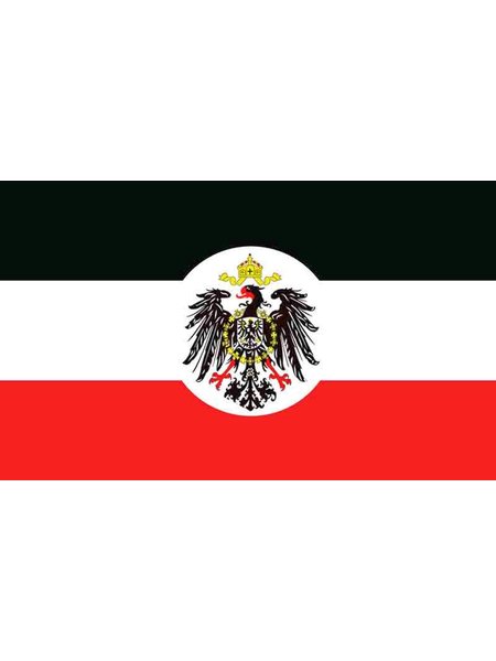 Bandeira do Reich Alemão com brasão de 90 x 150 cm