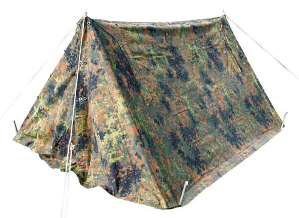 Original Bundeswehr Zweimannzelt flecktarn